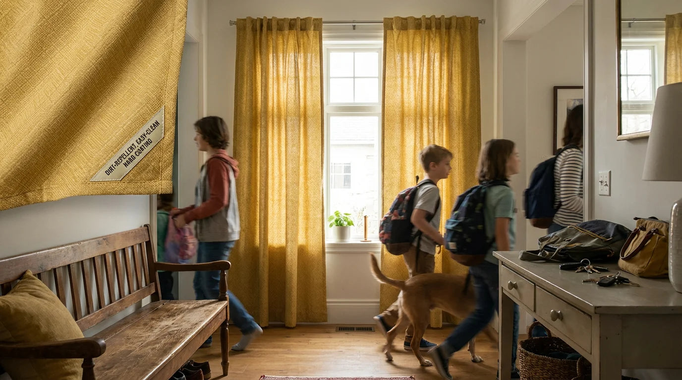 Pinstripe Curtains for the Professional Home Office: Subtle Patterns for Focus
