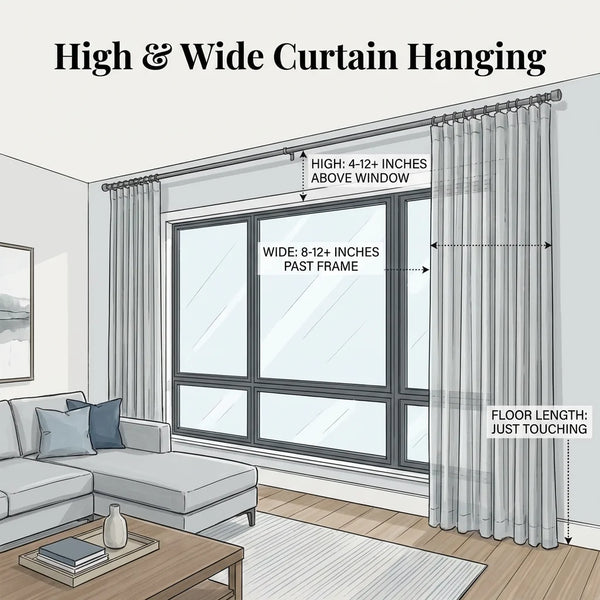 How to Hang Curtains Like a Pro: The 2026 High and Wide Rule