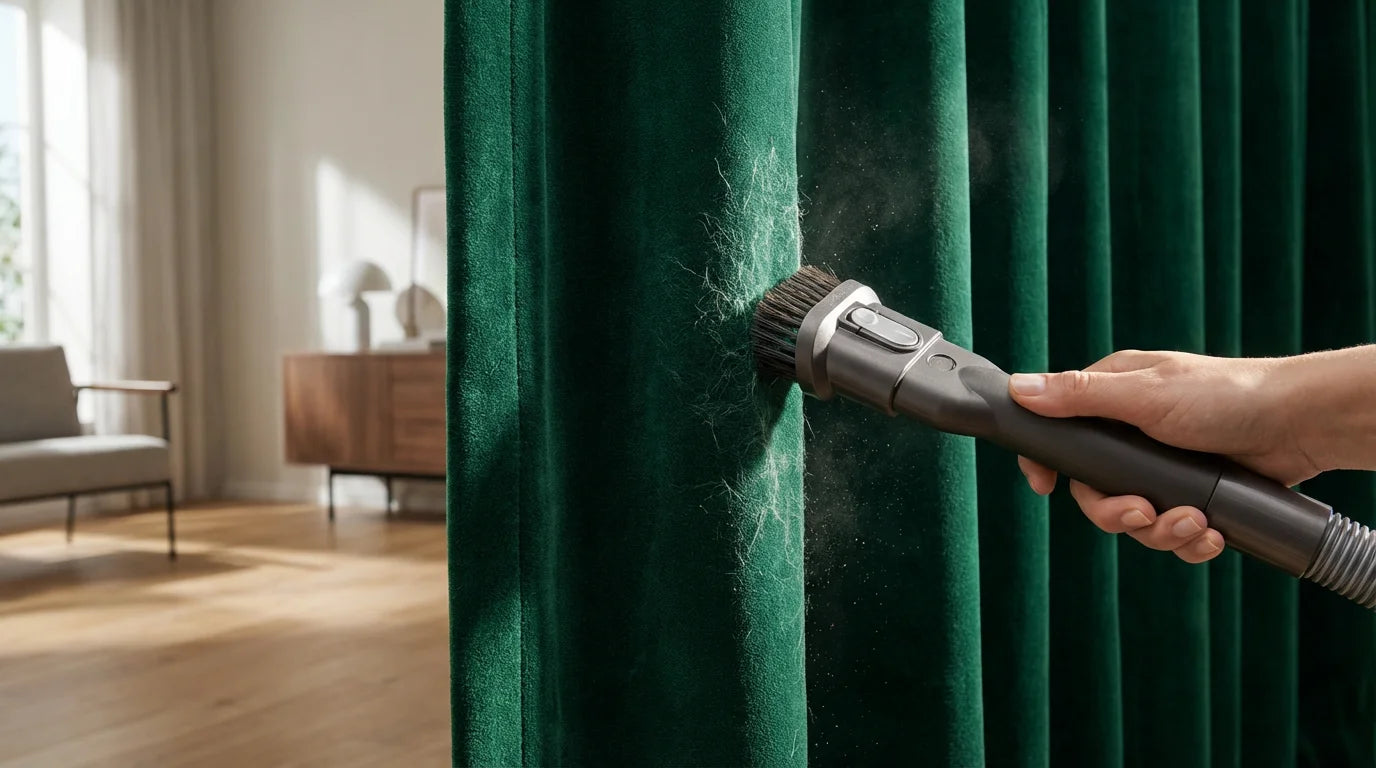 How to Remove Dust and Allergens from Heavy Velvet Drapes