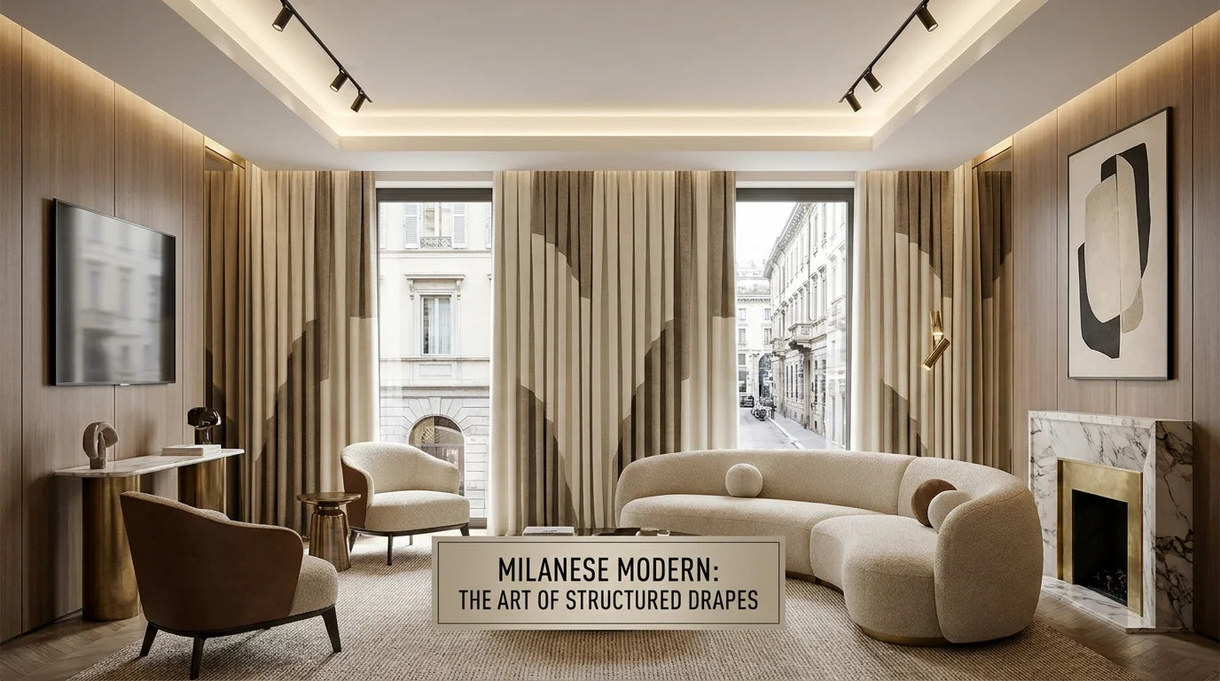 Milanese Modern: The Art of Structured Drapes