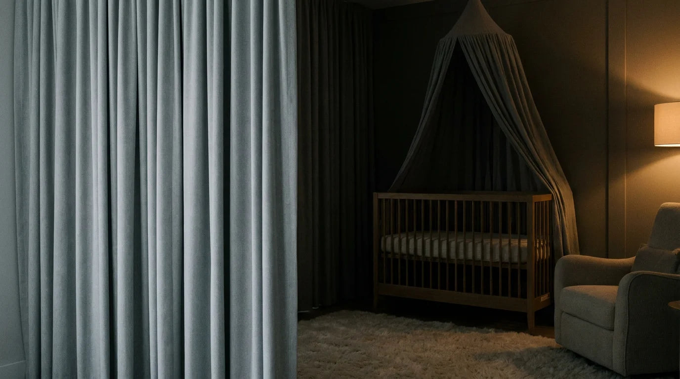 How to Soundproof Your Nursery: The Science of Triple-Weave Blackout Curtains