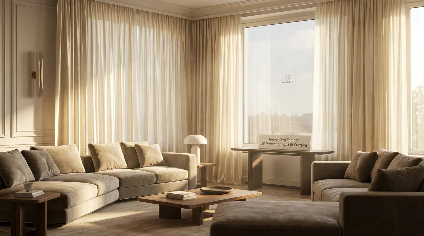 Preventing Fading: UV Protection for Silk Curtains