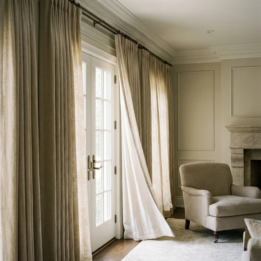 Modern Simplicity: Grommet Top Curtains for Your Living Room