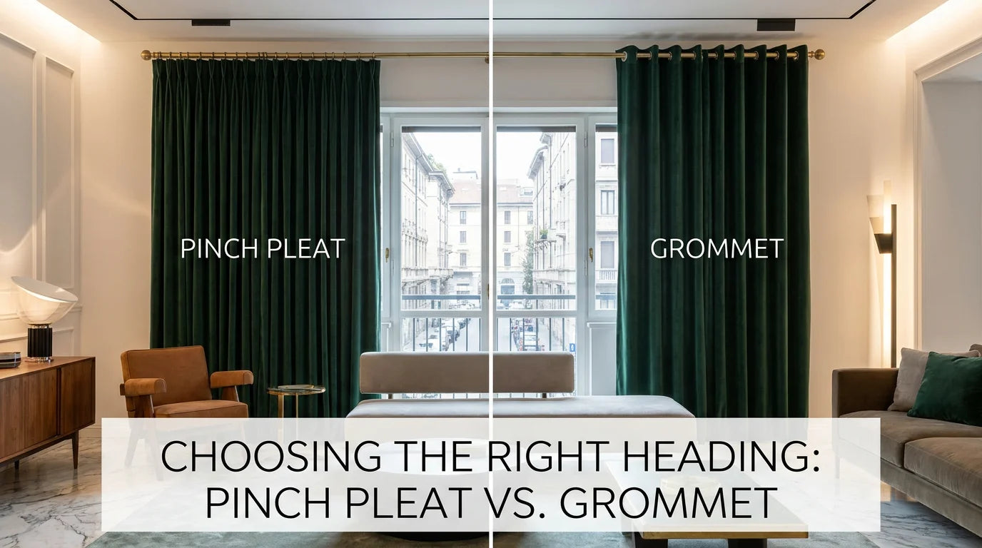 Choosing the Right Heading: Pinch Pleat vs. Grommet