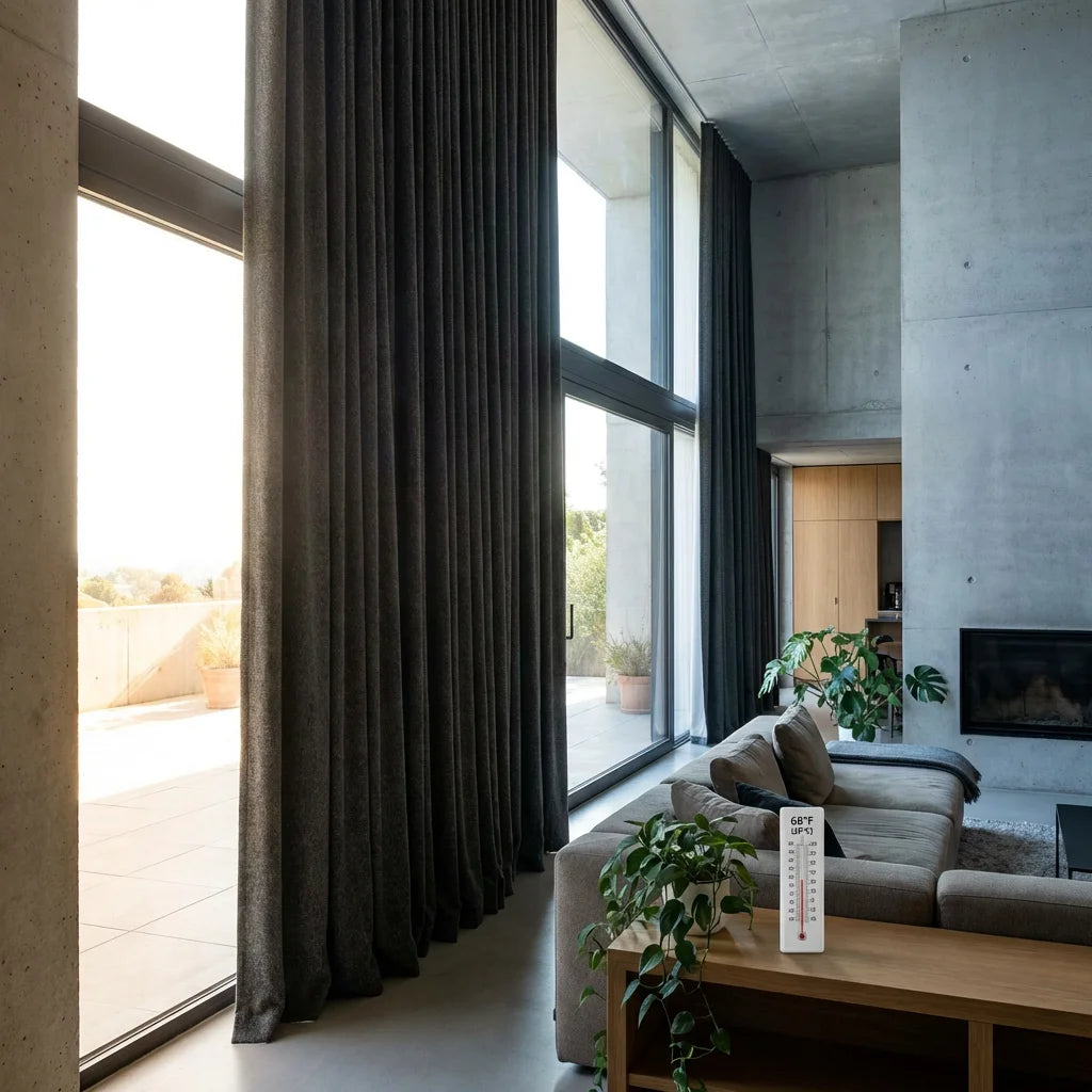 Thermal Curtains for Large Windows: How to Save Energy in Summer and Winter
