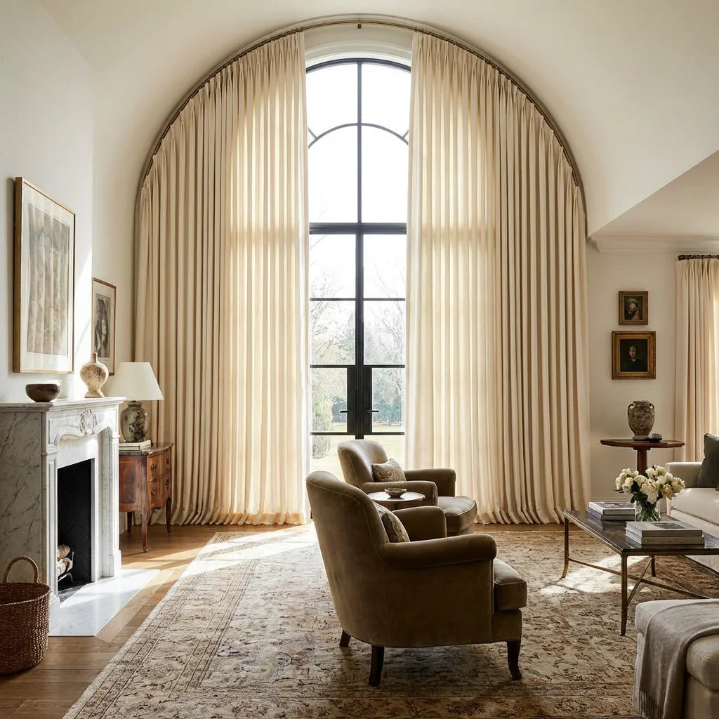 Custom Curtains for Arched Windows: How to Measure and Style Difficult Shapes