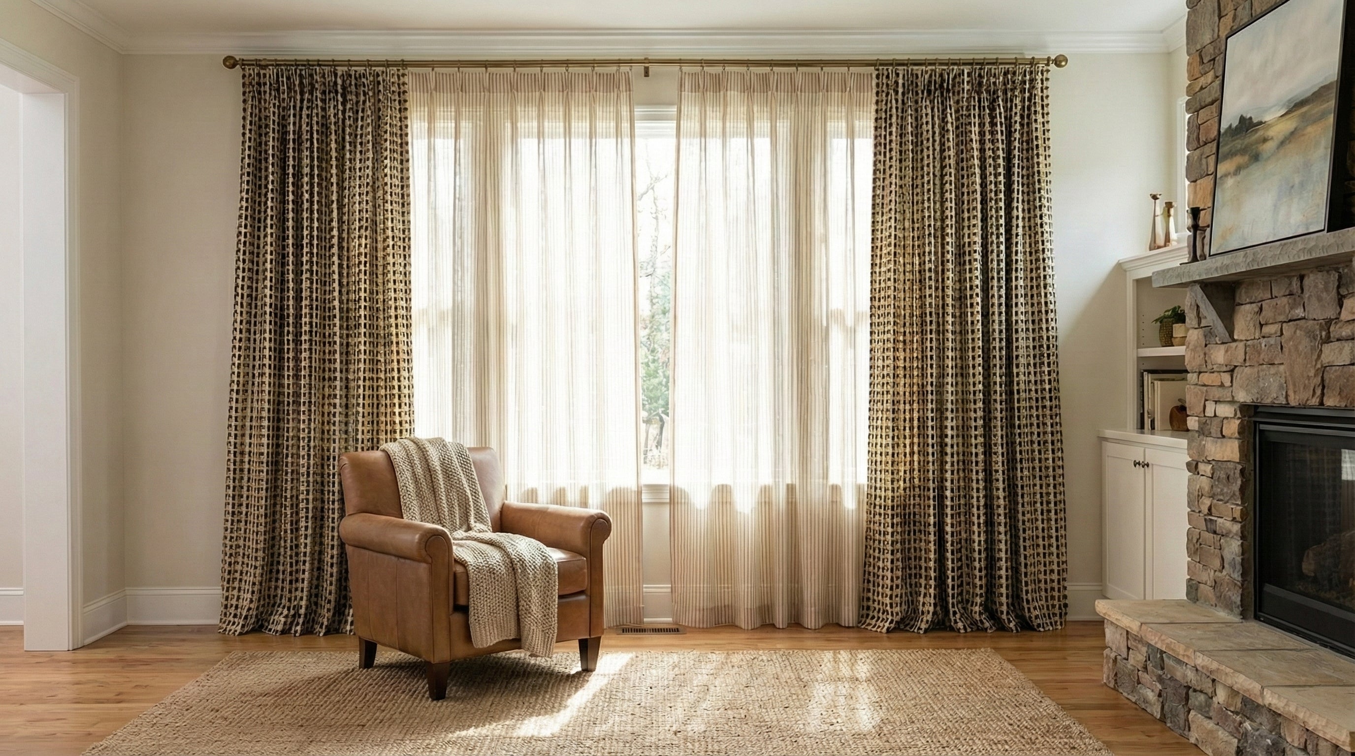 Floral Print Curtains