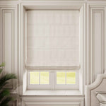 100%Blackout Linen Roman Shades Cordless/Motorized - Detail View 5 | JOYDRAPE Bespoke Luxury