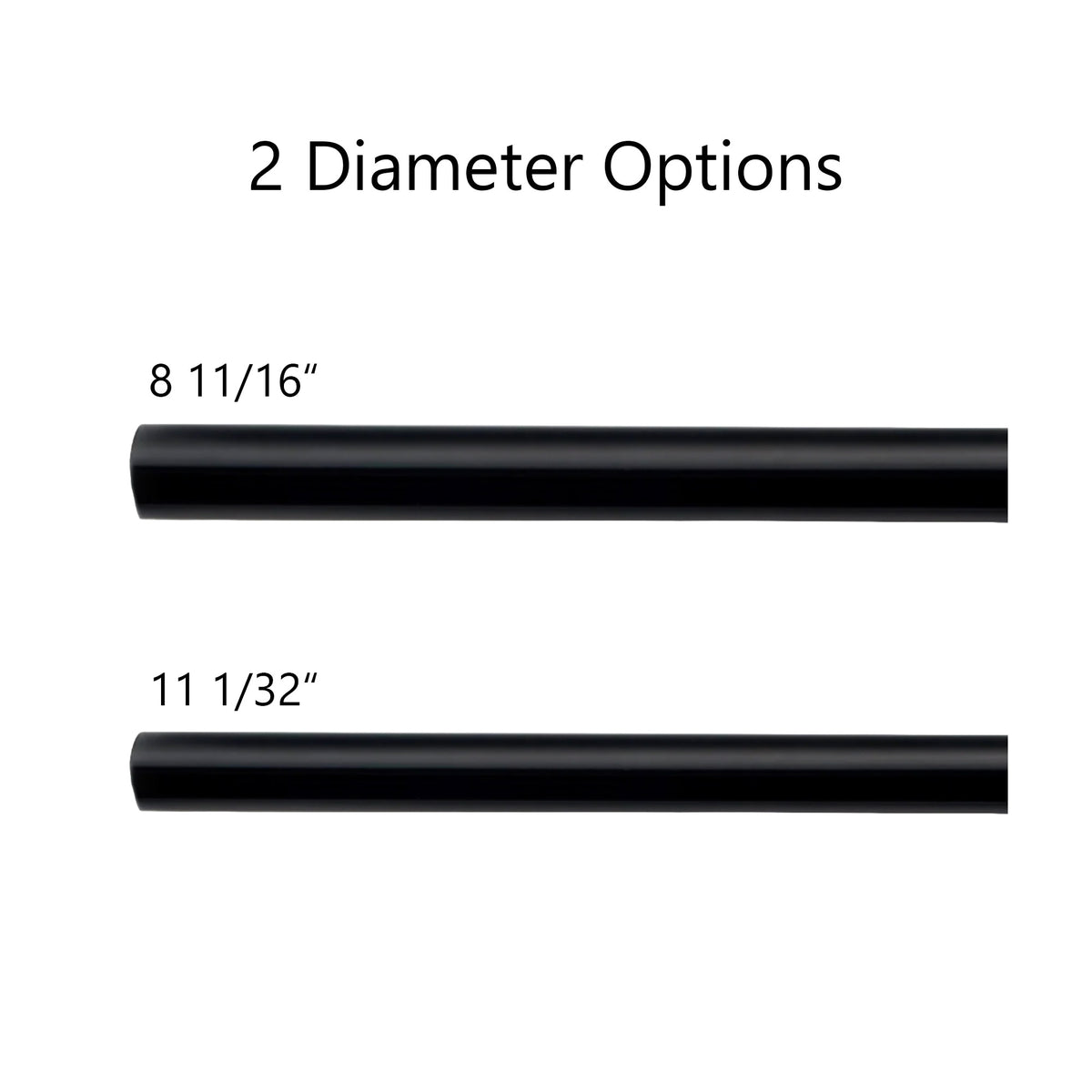 P-Single Decorative Curtain Rod with Rings - Detail View 2 | JOYDRAPE Bespoke Luxury