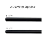 P-Single Decorative Curtain Rod with Rings - Detail View 2 | JOYDRAPE Bespoke Luxury