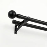 P-Double Decorative Curtain Rod with Rings - Main View | JOYDRAPE Bespoke Luxury