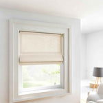 Linen Roman Shades Cordless/Motorized - Detail View 2 | JOYDRAPE Bespoke Luxury