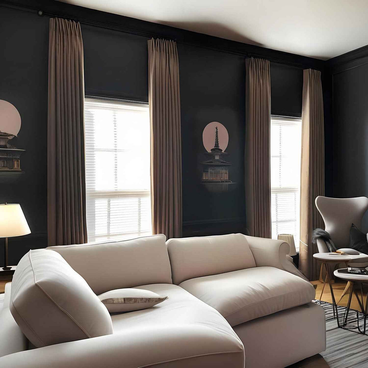Polyester Blackout Curtain Pleated - Main View | JOYDRAPE Bespoke Luxury