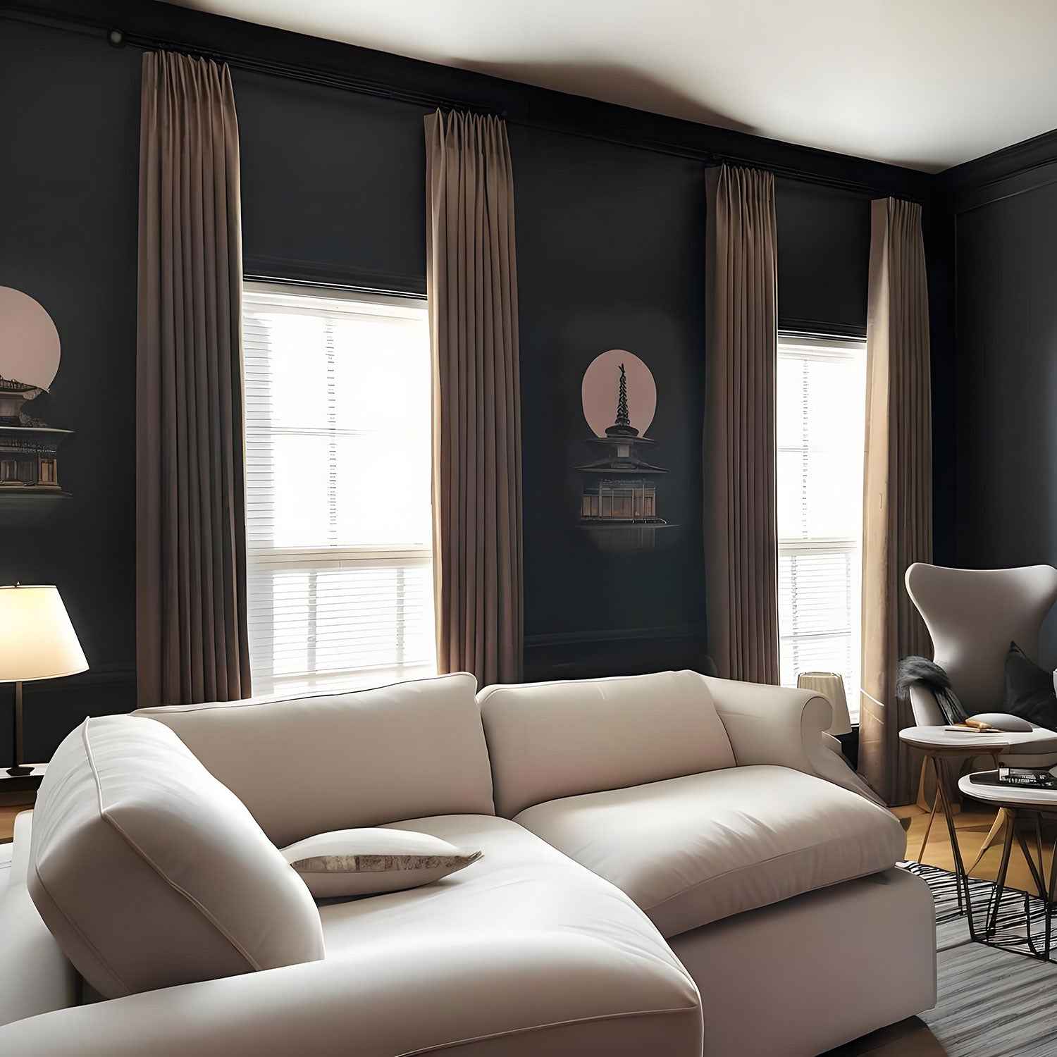 Polyester Blackout Curtain Pleated - Main View | JOYDRAPE Bespoke Luxury