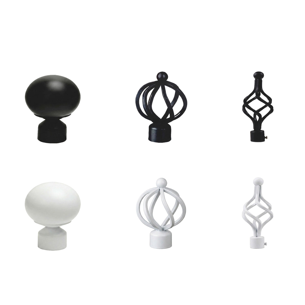 P-Single Decorative Curtain Rod with Rings - Detail View 3 | JOYDRAPE Bespoke Luxury