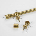 P-Custom 1/2" Cafe Curtain Rod, Door Curtain Rod - Detail View 2 | JOYDRAPE Bespoke Luxury