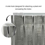 P-Custom Motorized Curtain Track - Detail View 2 | JOYDRAPE Bespoke Luxury