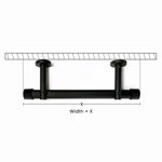 P-Single Decorative Curtain Rod with Rings - Detail View 5 | JOYDRAPE Bespoke Luxury