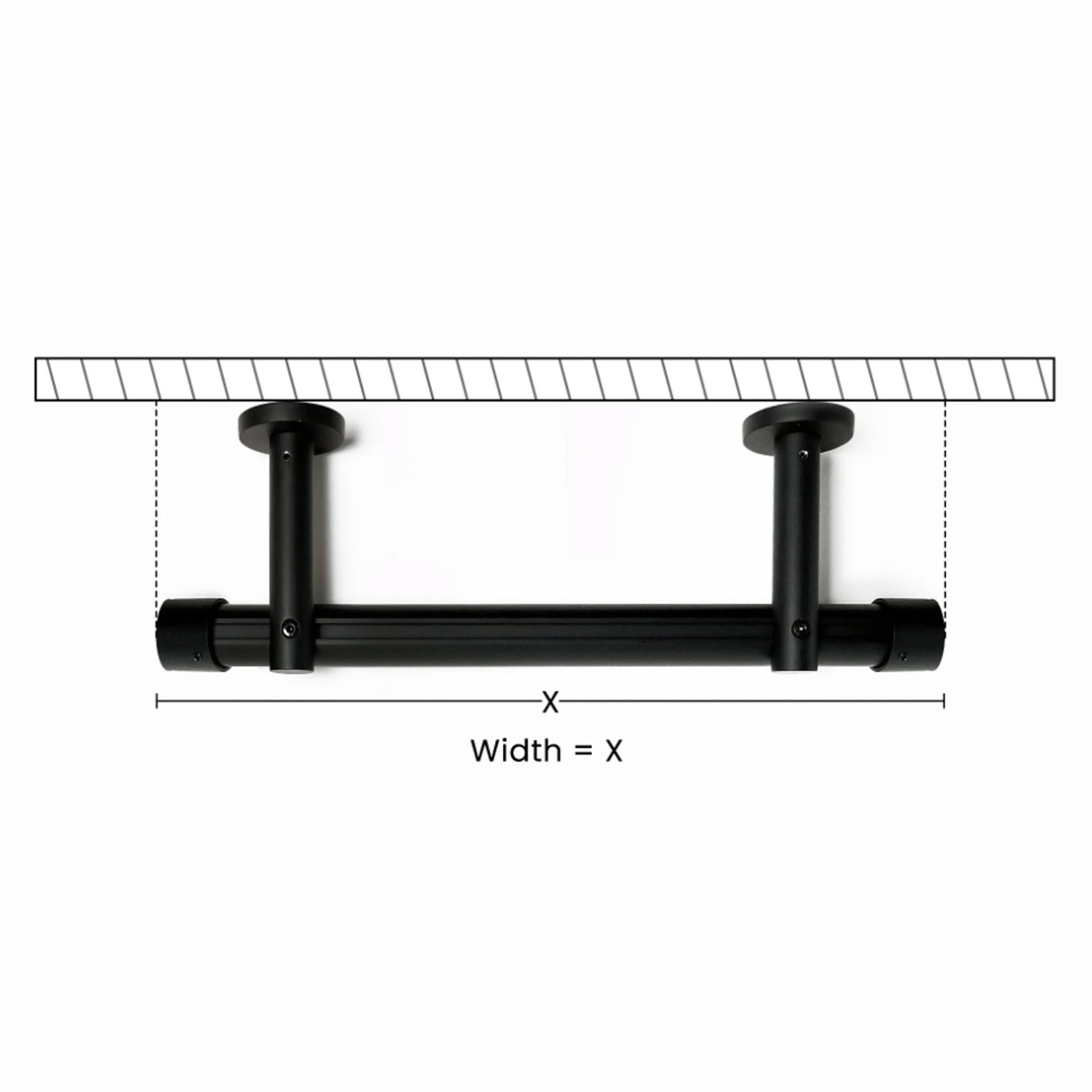 P-Single Decorative Curtain Rod with Rings - Detail View 5 | JOYDRAPE Bespoke Luxury