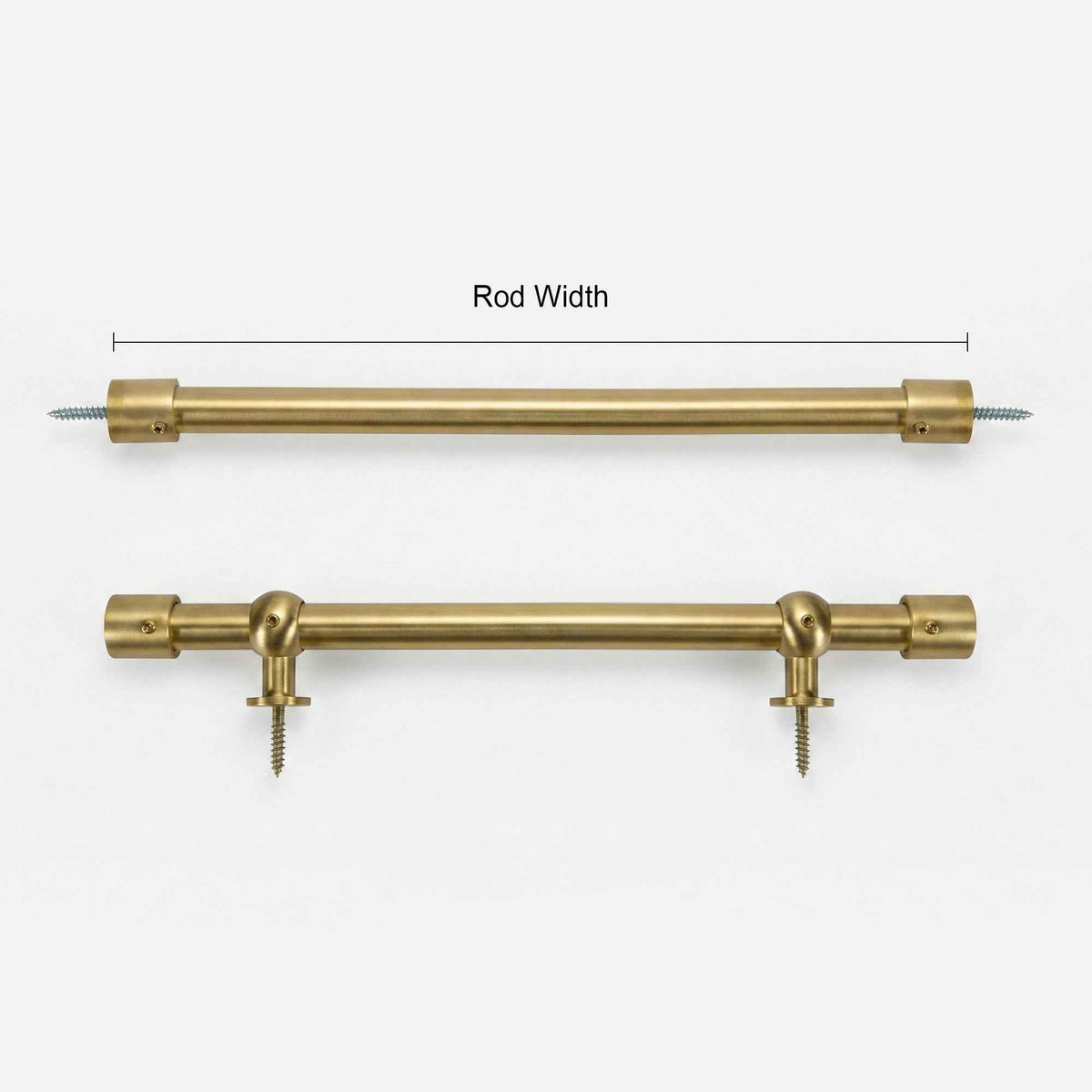 P-Custom 1/2" Cafe Curtain Rod, Door Curtain Rod - Detail View 3 | JOYDRAPE Bespoke Luxury