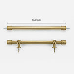 P-Custom 1/2" Cafe Curtain Rod, Door Curtain Rod - Detail View 3 | JOYDRAPE Bespoke Luxury