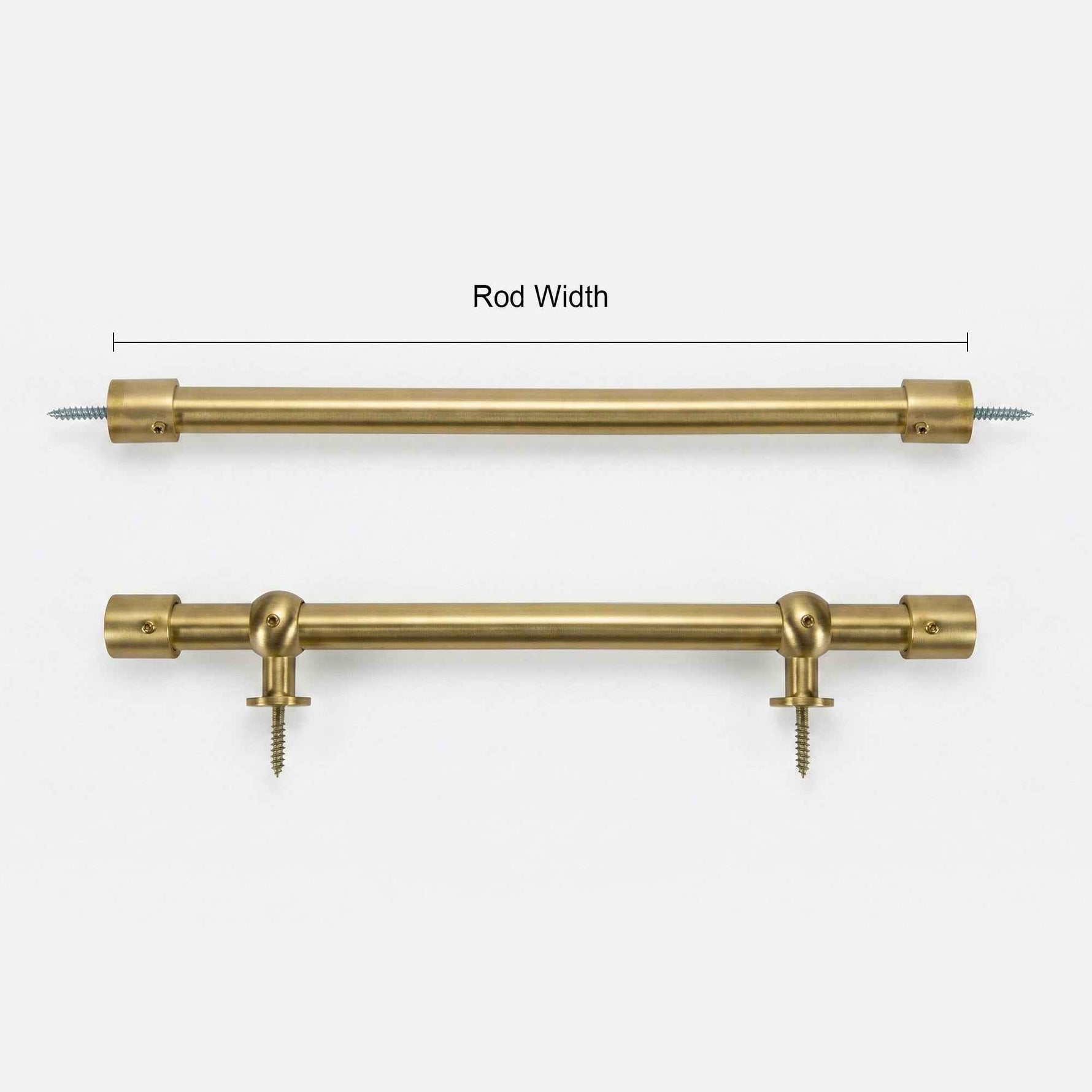 P-Custom 1/2" Cafe Curtain Rod, Door Curtain Rod - Detail View 3 | JOYDRAPE Bespoke Luxury
