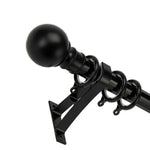P-Single Decorative Curtain Rod with Rings - Detail View 4 | JOYDRAPE Bespoke Luxury