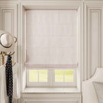 Linen Roman Shades Cordless/Motorized - Detail View 9 | JOYDRAPE Bespoke Luxury