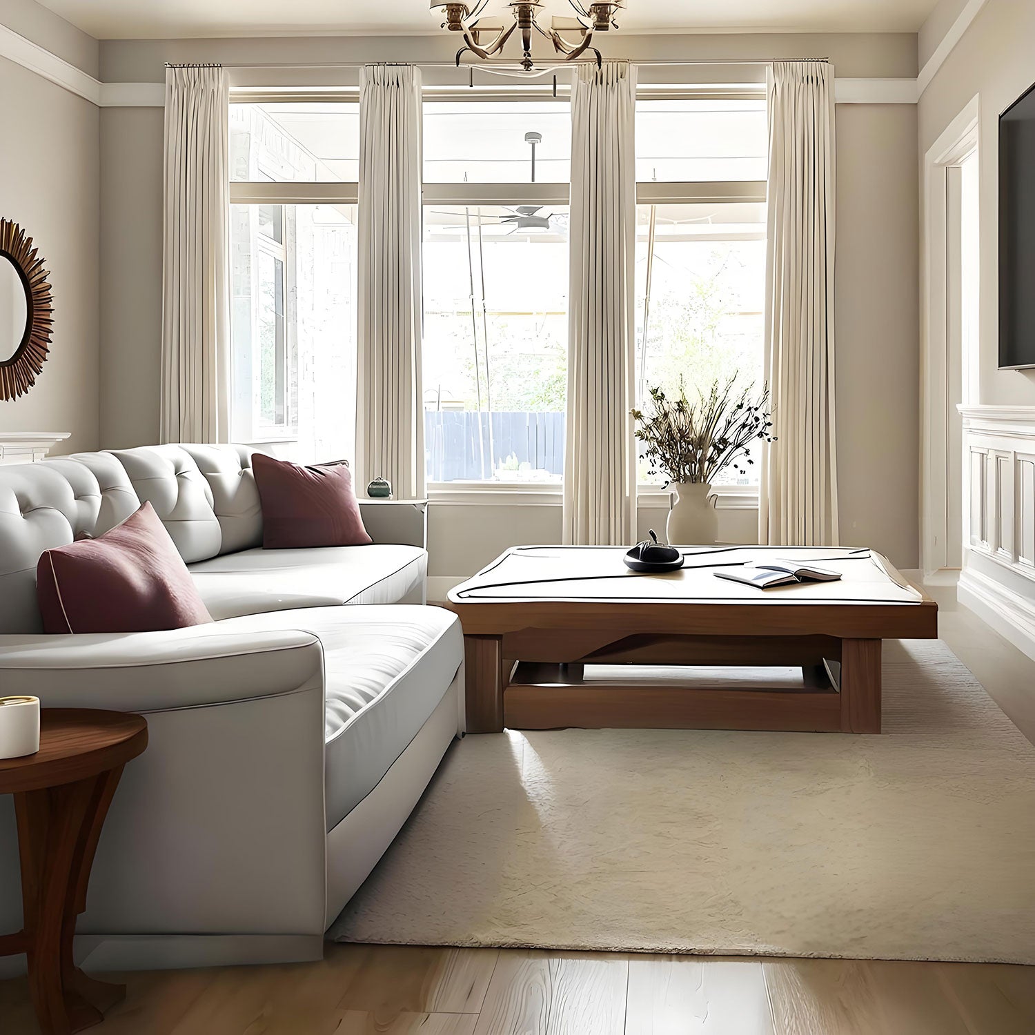 stripe Polyester curtain