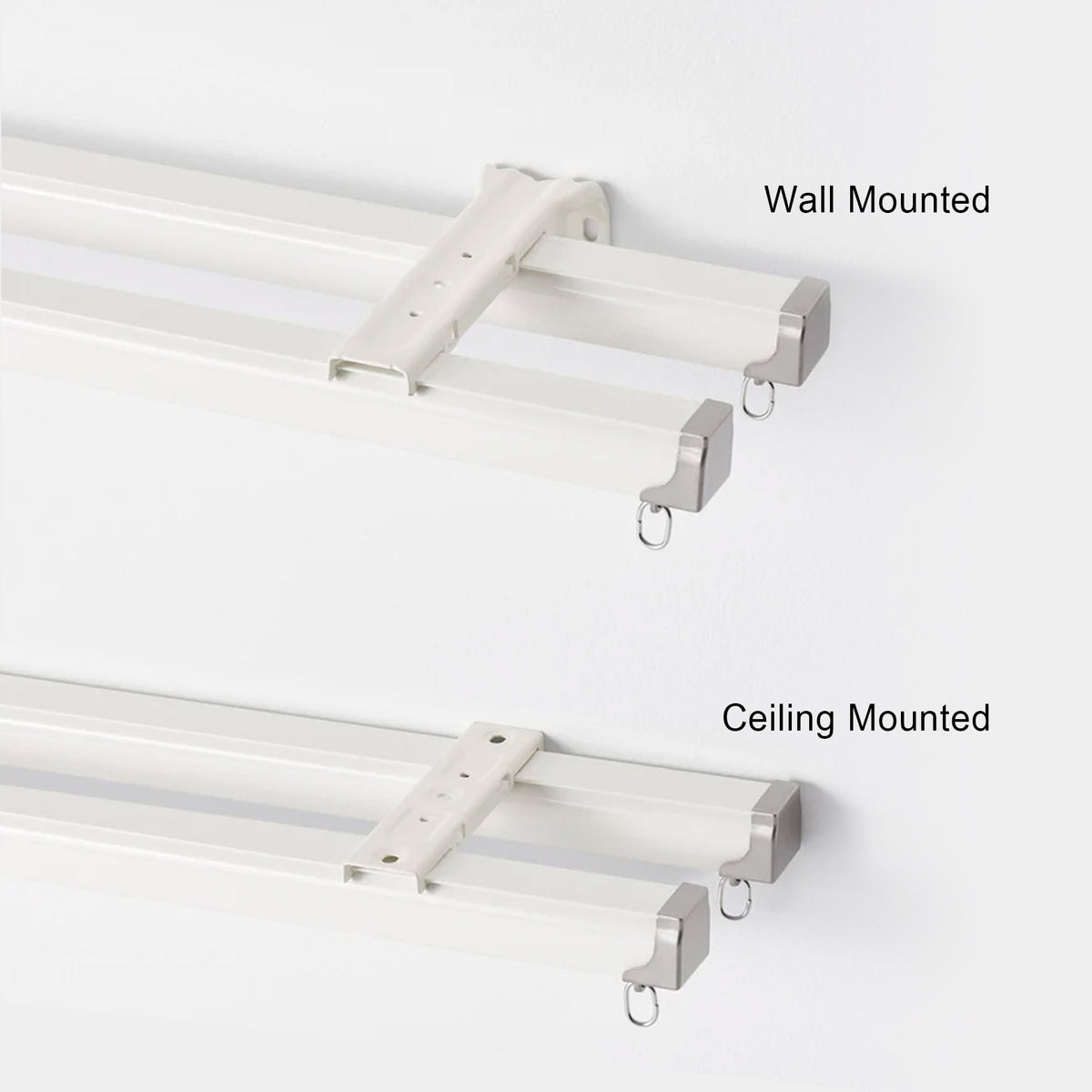 Custom Curtain Tracks — lifestyle view — Joydrape