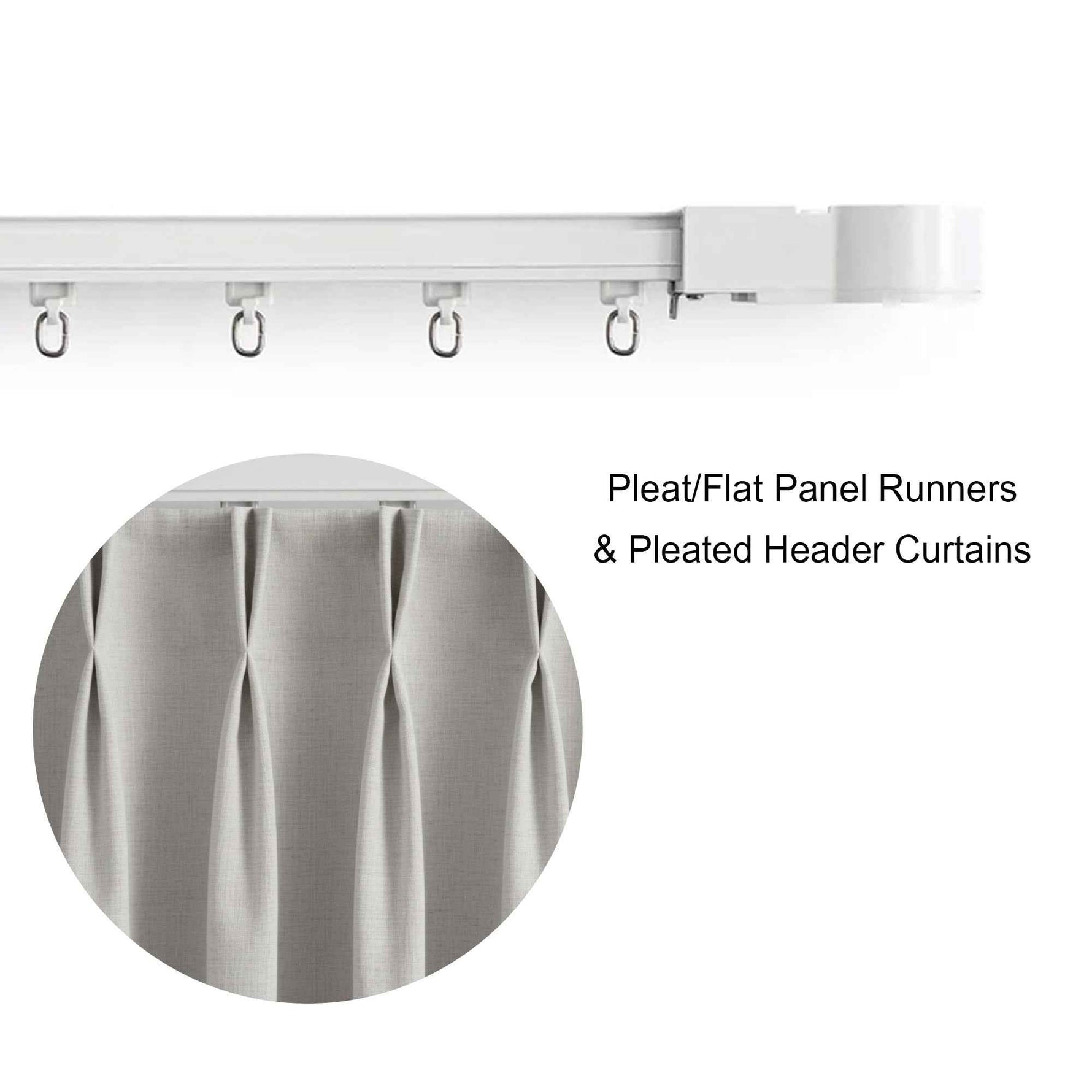 P-Custom Motorized Curtain Track - Detail View 4 | JOYDRAPE Bespoke Luxury