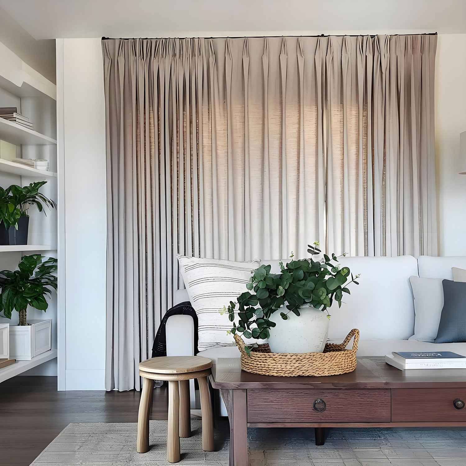 Pink Blackout Curtain Pleated - Main View | JOYDRAPE Bespoke Luxury