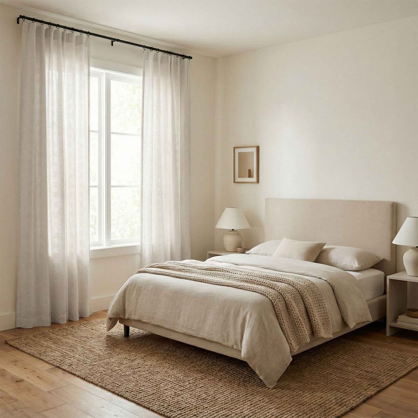 Languids Openwork Linen Blend Curtains - Detail View 1 | JOYDRAPE Bespoke Luxury
