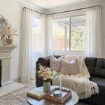 Pchill Light-Filtering Linen Textured Curtains - Main View | JOYDRAPE Bespoke Luxury
