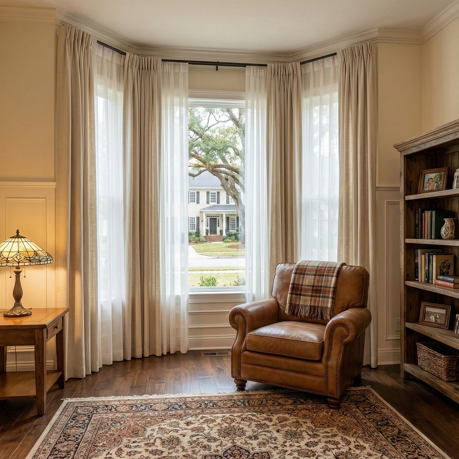 Timeless Natural linen blend curtains