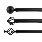 P-Single Decorative Curtain Rod with Rings - Main View | JOYDRAPE Bespoke Luxury