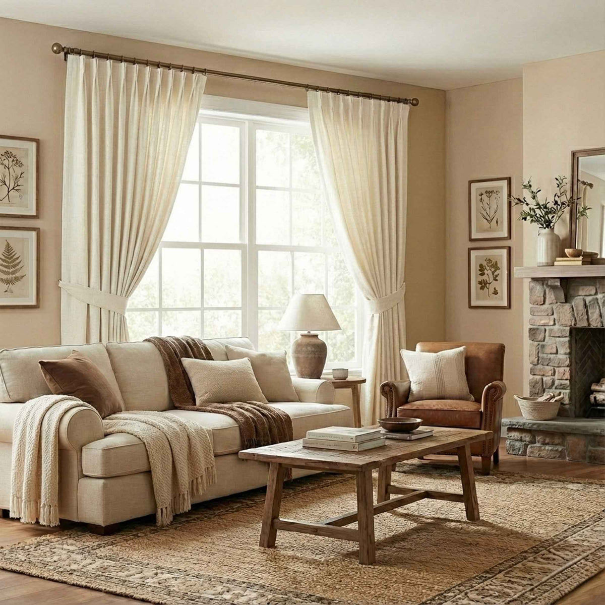 Velvety Short-pile Chenille High Blackout Curtains - Main View | JOYDRAPE Bespoke Luxury