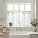 C-Lithe Sheer Cafe Curtains