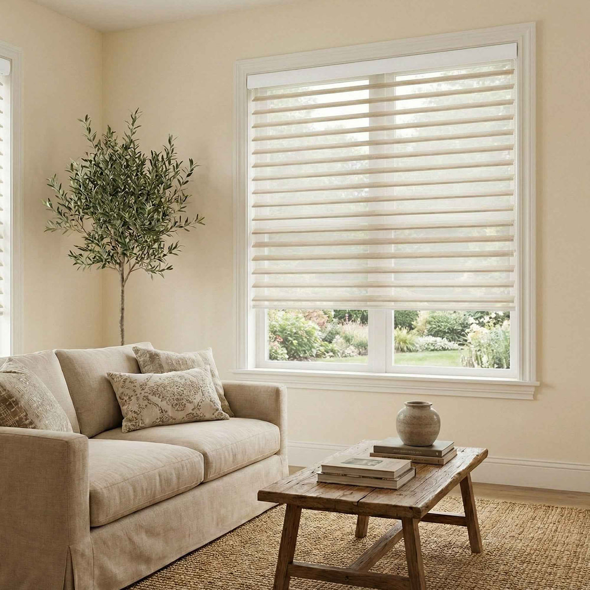 X-Veil Linen Texture Shangri-La Blinds - Main View | JOYDRAPE Bespoke Luxury