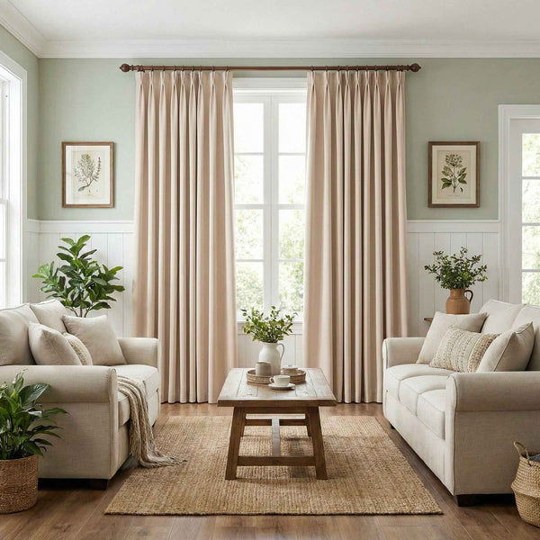 Fluffy 100% Blackout Chenille Curtains