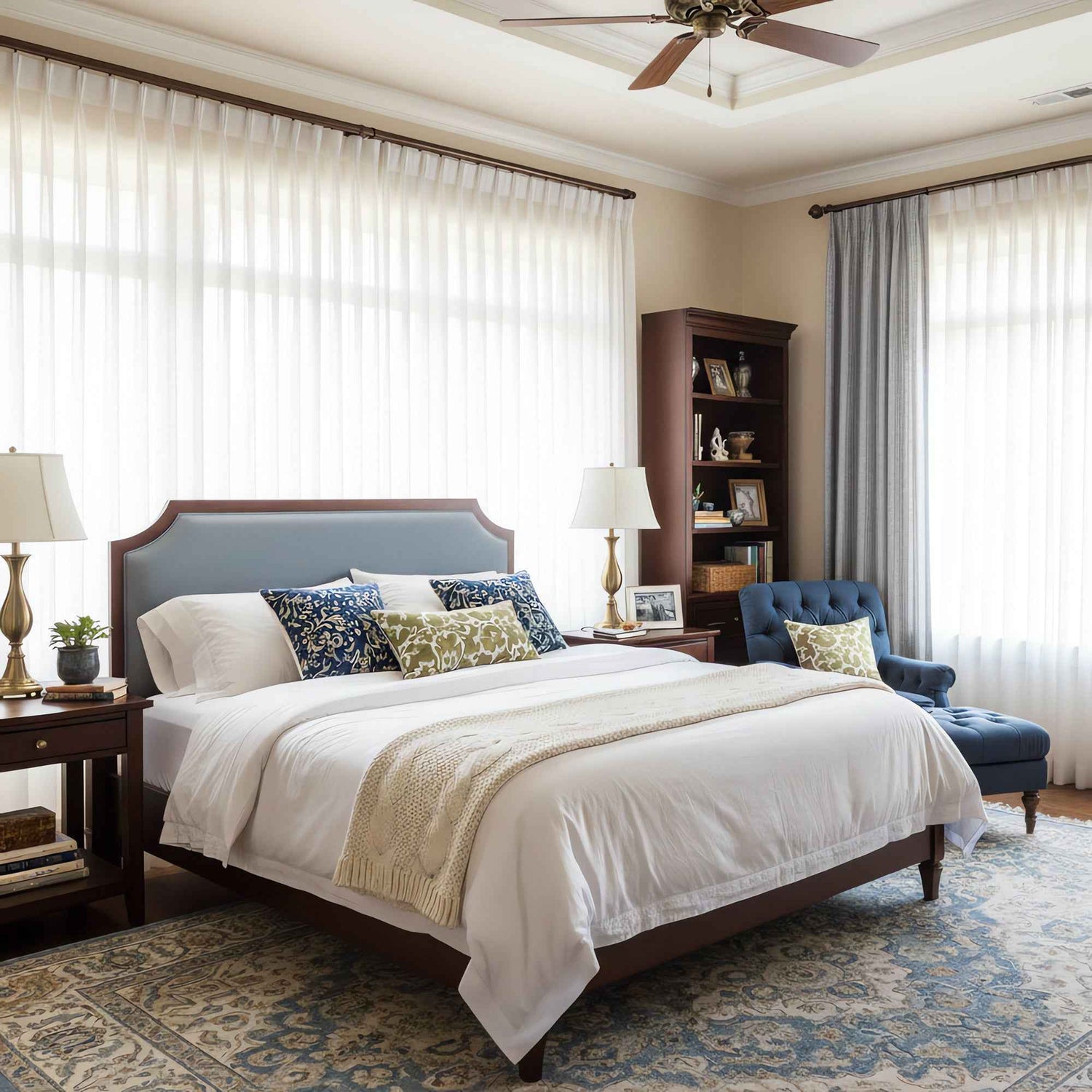 Mirrored Sheer Curtains Thickened Sunscreen