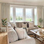 Length Linen Blend Semi-Blackout Curtains - Main View | JOYDRAPE Bespoke Luxury