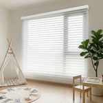 X-Hush Pure White Corded Shangri-La Blinds - Detail View 2 | JOYDRAPE Bespoke Luxury