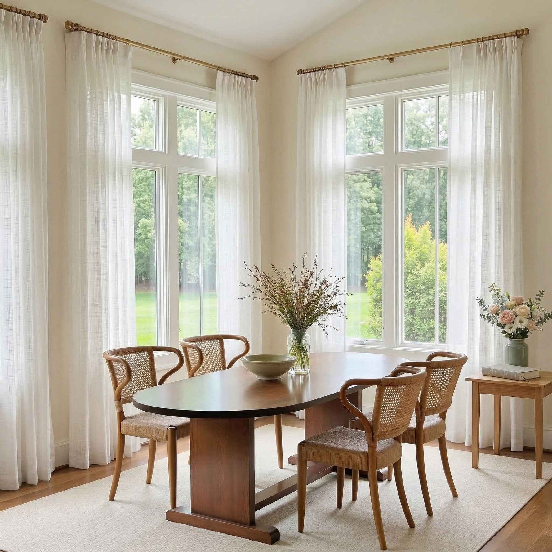 Pchill Light-Filtering Linen Textured Curtains - Detail View 1 | JOYDRAPE Bespoke Luxury
