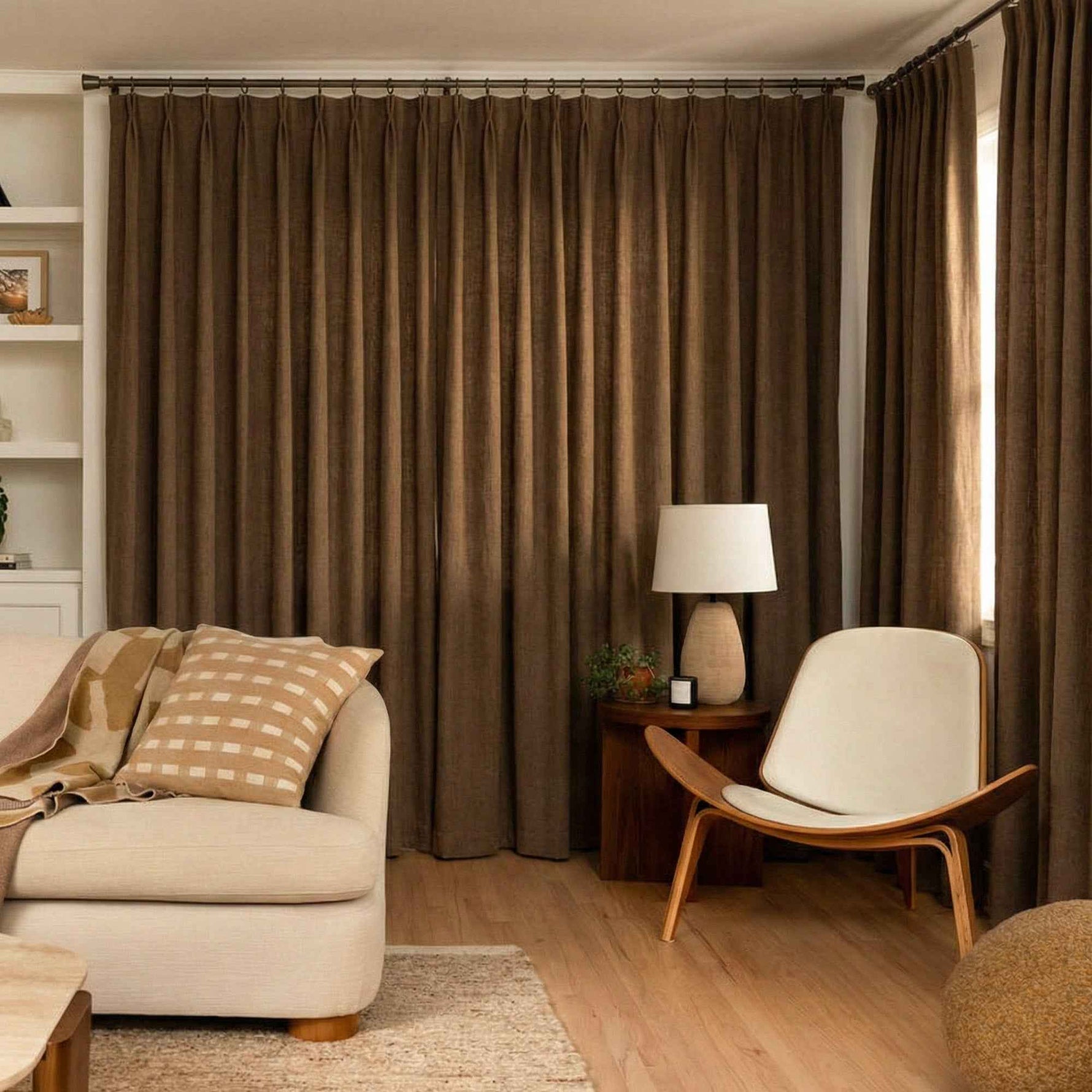 Morandi Cotton Linen Textured Blackout Curtains