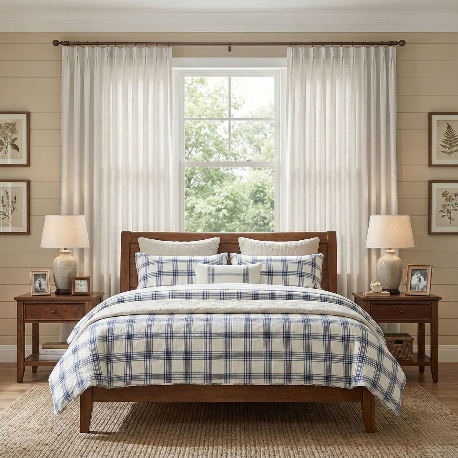 Light Linen Blend Curtains