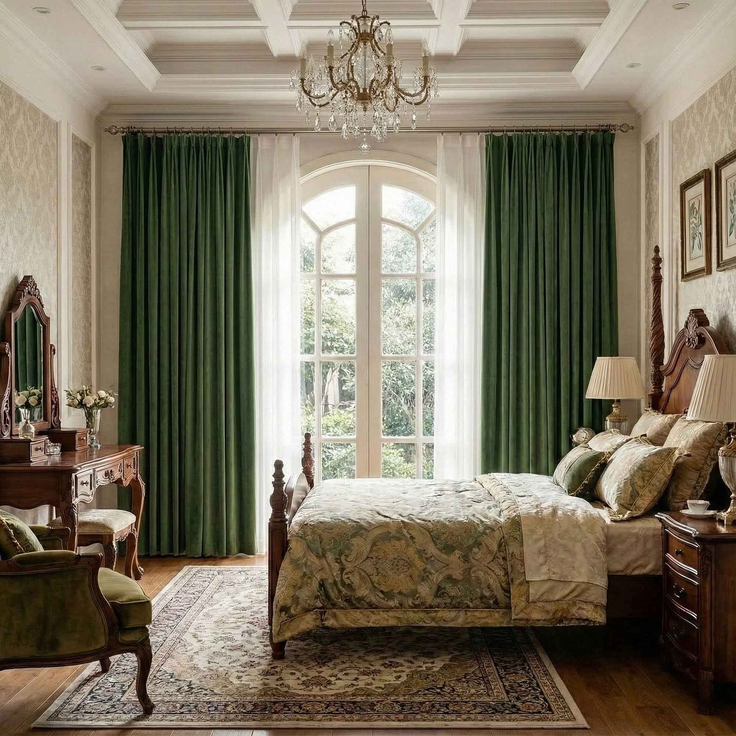 Velvet Mid-Century Modern Curtains