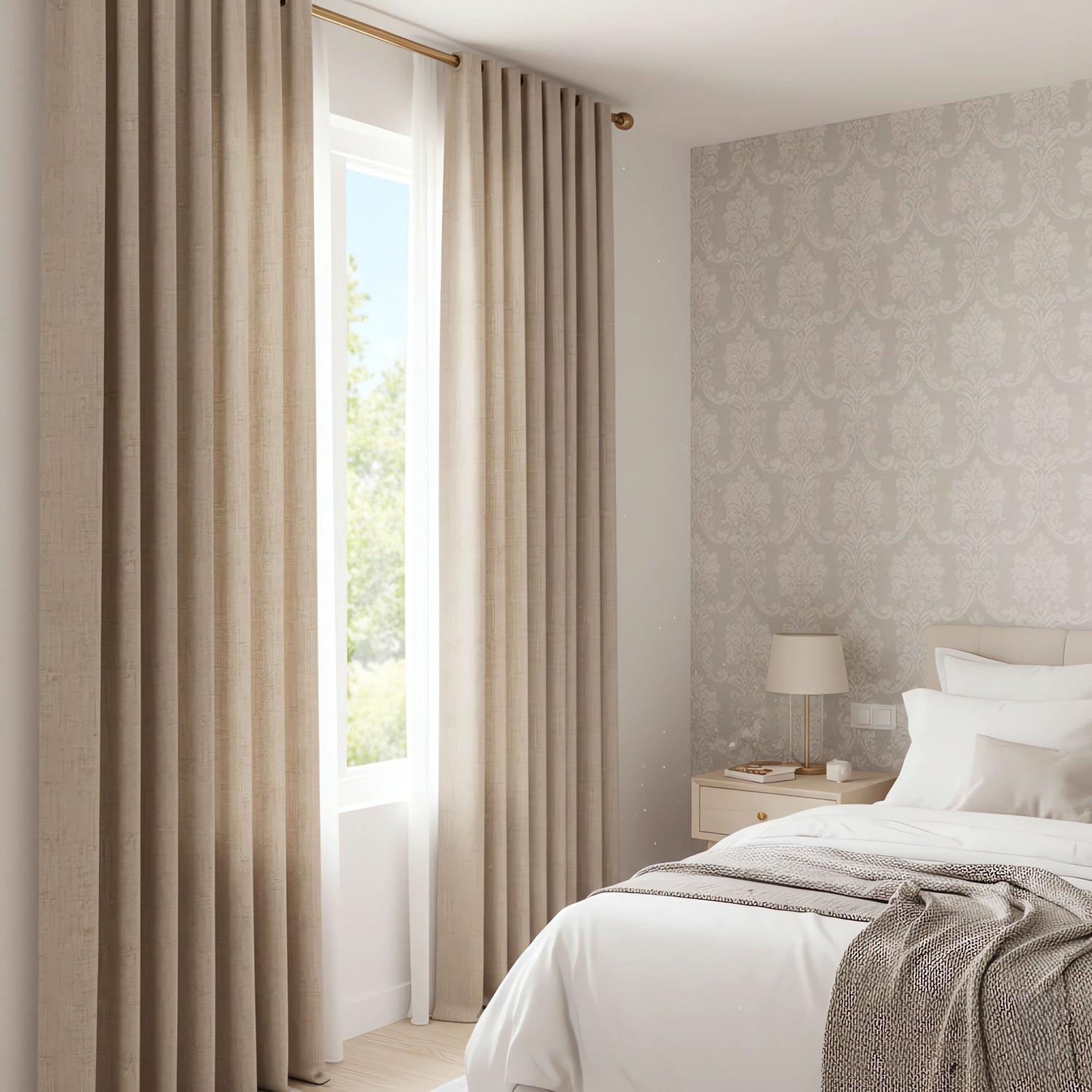 loaft Cotton Blend  Linen Curtains