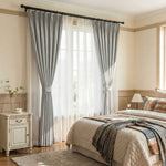 Colorful Semi-Sheer Linen Textured Curtains