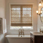 L-Lreed Cordless Fine Linen Roman Shades - Detail View 2 | JOYDRAPE Bespoke Luxury